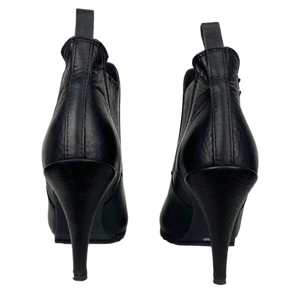Pedro Garcia Yoad Justine Heeled Chelsea Boots Booties in Black Leather, Size 8 - Picture 10 of 14